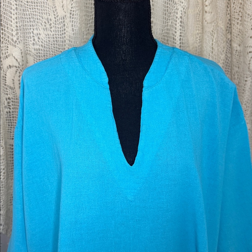 Oh My Gauze Turquoise Women's Top - Picture 3 of 10
